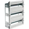 Chassis Modulaire 3 Rangées De 18 Modules Pour Armoire Polyester Ide Pol5040 Profondeur 200mm