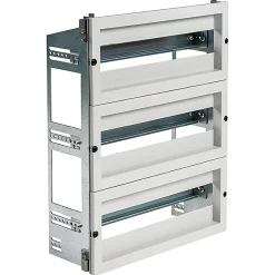 Chassis Modulaire 3 Rangées De 23 Modules Pour Armoire Polyester Ide Pol6050 Profondeur 230mm