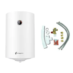 Chauffe Eau Electrique Mural Vertical Blindé Bypso Sannover 100 Litres + Kit d'Installation Complet NF