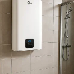 Chauffe Eau Electrique Plat Mural Multipositions Kimoro Sannover 30 Litres + Kit d'Installation Complet NF