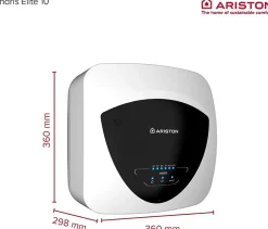 Chauffe-eau électrique ARISTON Andris Elite WiFi 10 L sur évier, Classe A, Boost