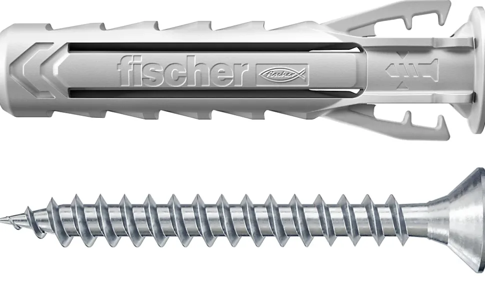 Cheville nylon pour matériaux pleins Fischer SX PLUS 6x40 mm, 10 pièces
