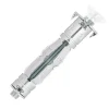 12 chevilles corps creux acier zingué Spyder M6 13mm + vis tête fraisée blanches