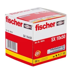 50 chevilles pour murs pleins Fischer Ø10x50mm