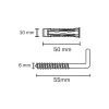 2 chevilles universelles Diall nylon CL HS Ø8x40mm