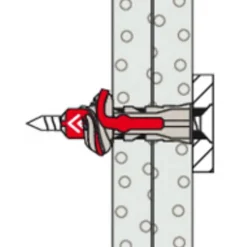 Cheville tous matériaux DuoPower FISCHER 10x80 avec vis - Boîte de 10 - 538247