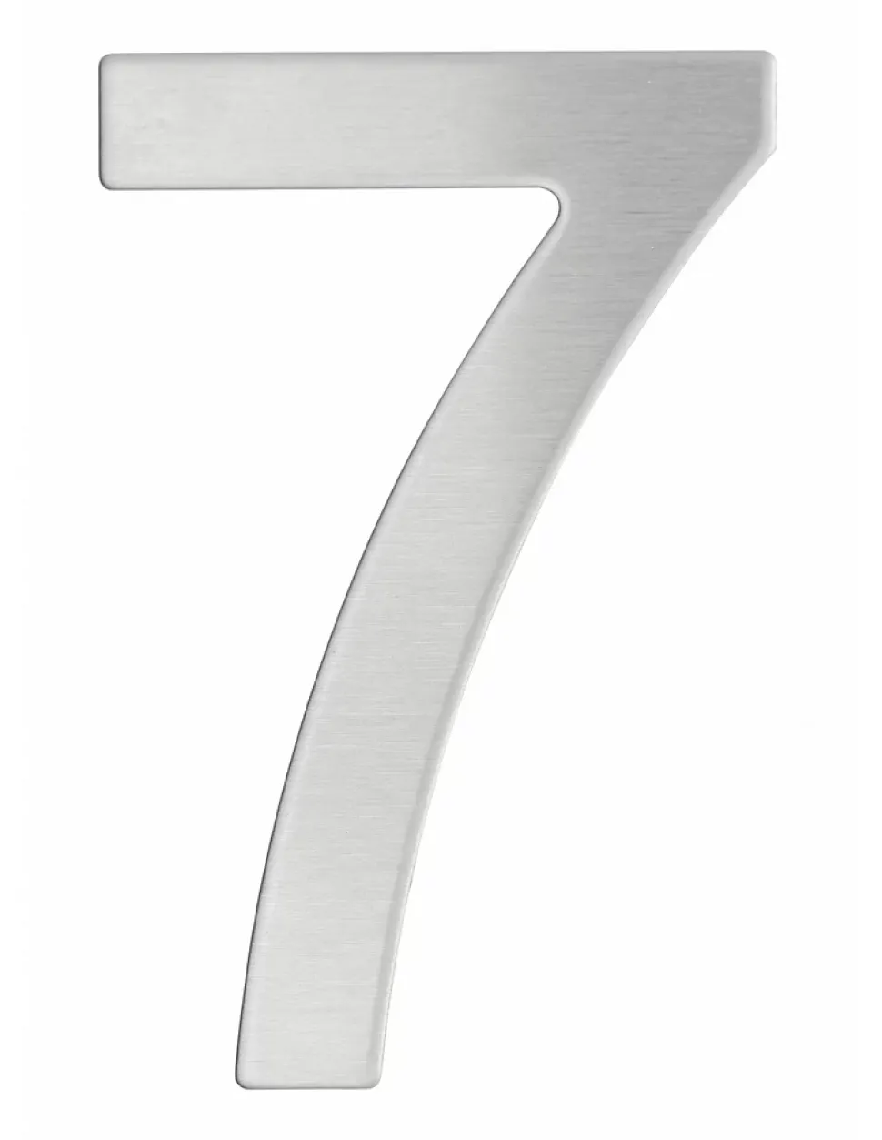 Chiffre 7 adhésif, inox, H.76mm - THIRARD