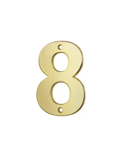 Chiffre 8, laiton, à visser, H.51mm, doré- THIRARD