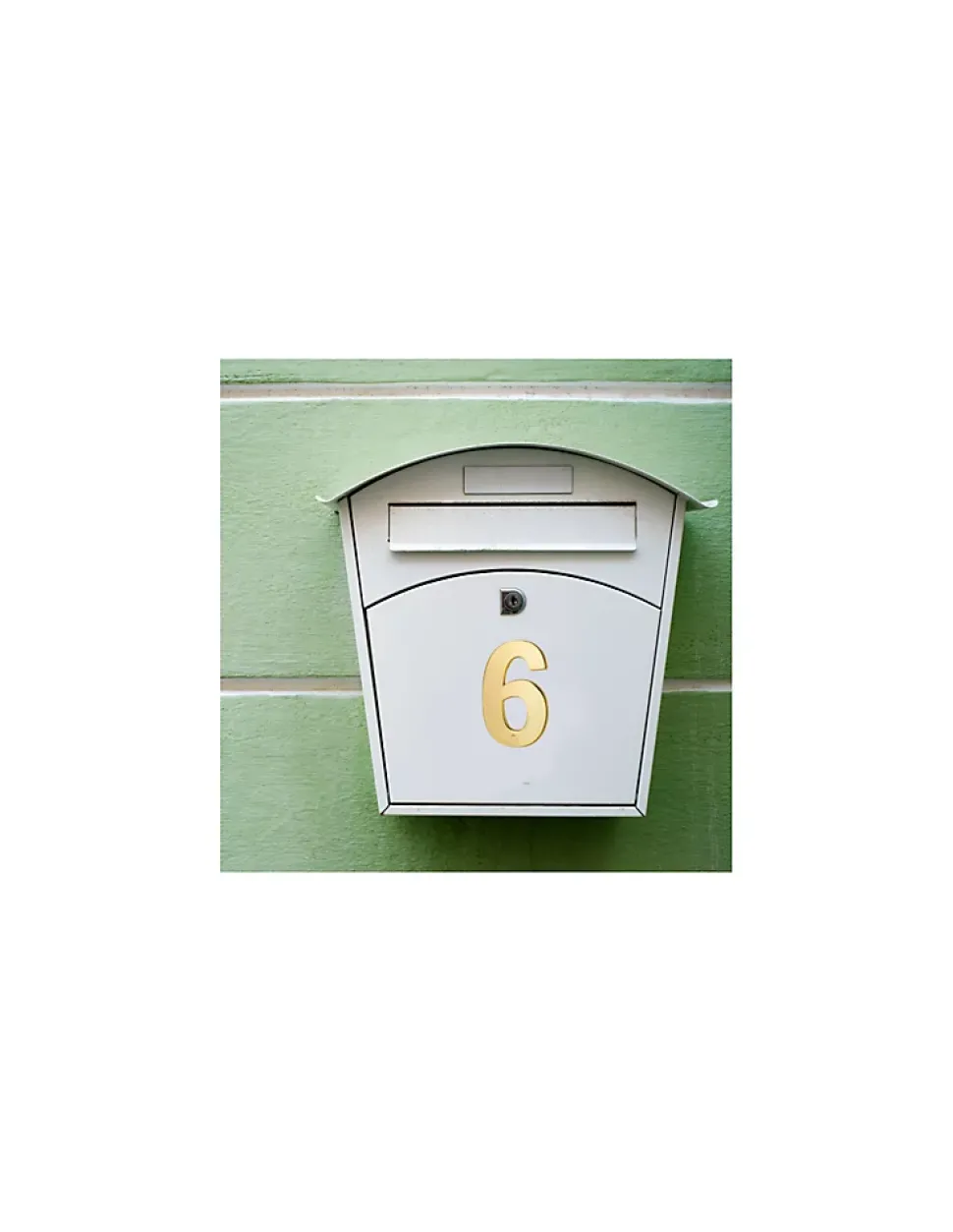 Chiffre 6, laiton, à visser, H.51mm, doré - THIRARD
