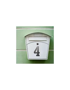 Chiffre 4 à visser, alliage, H.80mm, noir - THIRARD