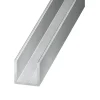 Cimaise aluminium brut 15 x 17 x 20 mm Ep. 1,5 mm, 2,5 m