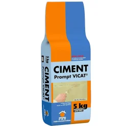 Ciment Prompt Naturel Vicat 1kg - Prise Ultra-Rapide, Haute Résistance Initiale - Idéal pour Réparations Express, Maçonnerie,