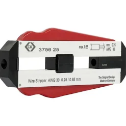 C.K T3756 Dénudeur compact pour fils PVC et PTFE 0,25 mm - butée réglable, lames trempées