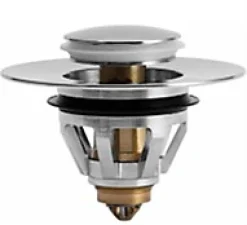 Clapet clic clac chrome pour bonde de lavabo et vasque, MTK