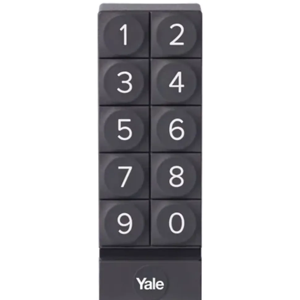 Clavier à code connecté Yale noir compatible serrure connectée