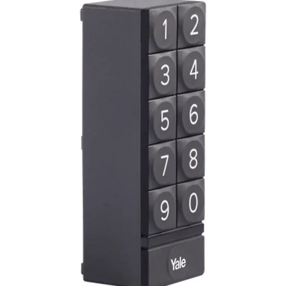 Clavier à code connecté Yale noir compatible serrure connectée