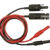 Cliff CIH7250 Set de cordons de mesure MC4 MC mâle et femelle vers fiche 4 mm, 1 m, rouge et noir