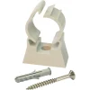 Clip de fixation simple en plastique Ø20, lot de 10