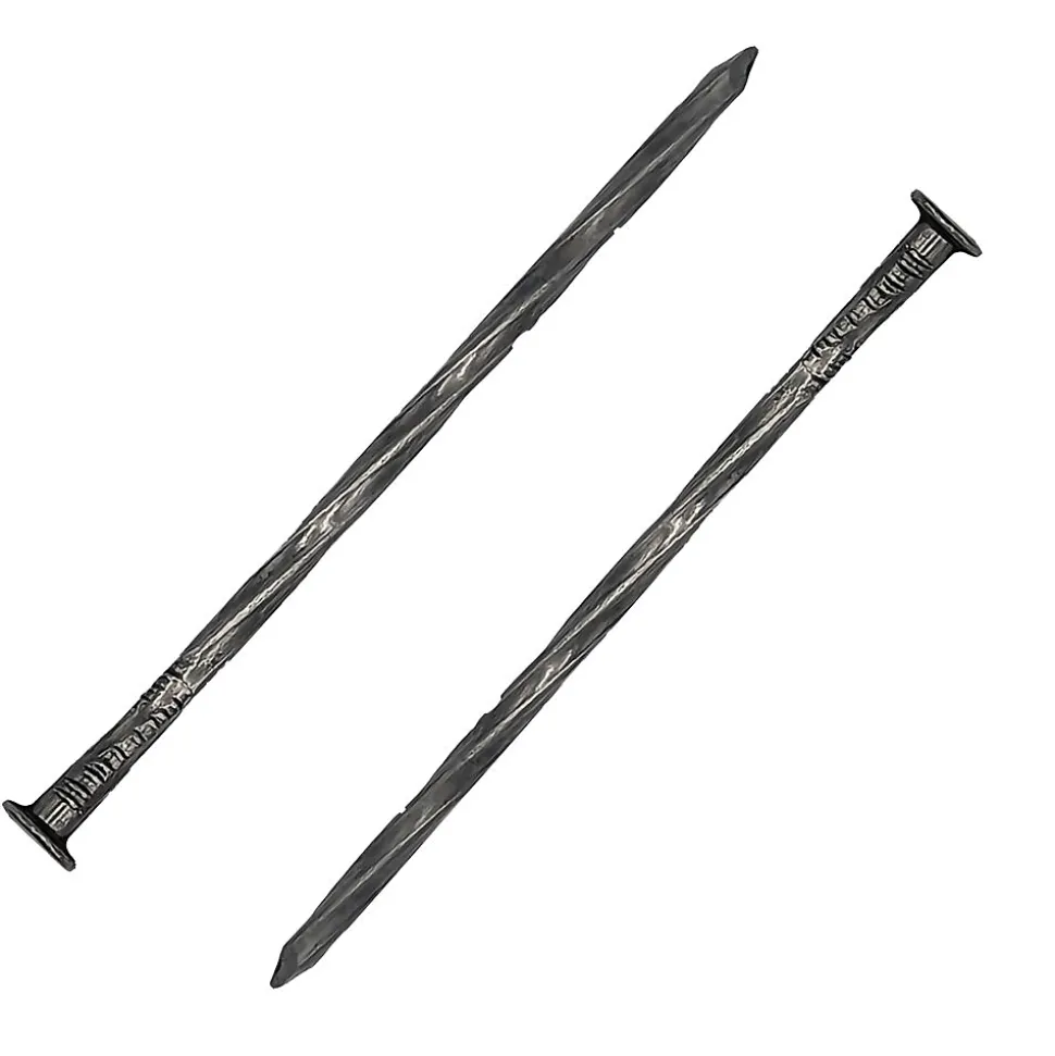 Clou Pointes Tête plate acier torsadées d 3.7 x L 90 mm Boite de 5 kg