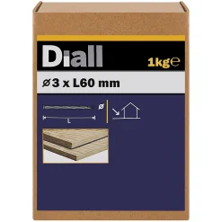 Clous torsadés en acier galvanisé 3,4x70 - 125g
