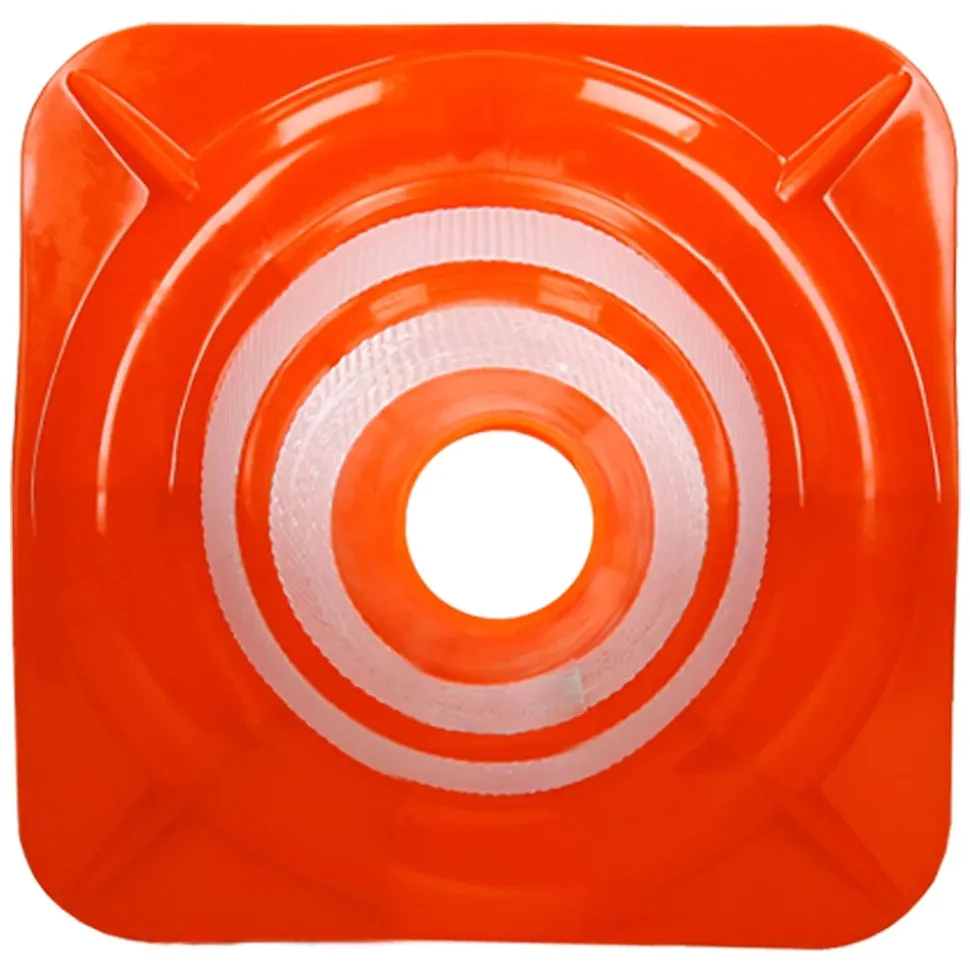 Cône de signalisation routière cône de chantier orange blanc 47 cm 6 pièces