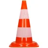 Cônes de signalisation routière cône de chantier orange blanc 47 cm 10 pièces
