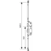 Coffre de serrure principal SECURY X 35/92 têtière 16mm longueur 649,5mm cote D 310mm - FERCO - 6-39046-16-0-1