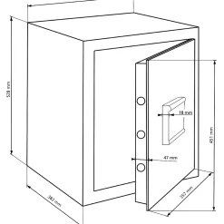 Coffre-fort Burg-Wachter H 240 E - 45,3 L