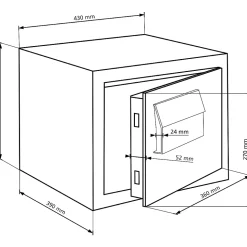 Coffre-fort Burg-Wachter Karat MT 640 EFP 1