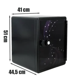 Coffre fort ignifuge 40L Anti feu 1H Electronique a code fixation sol FS-FM40 Reskal Couleur - Violet