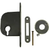 Coffre petit modèle pêne dormant axe 50mm profil européen noir bout carré - JPM - 235000-01-0X