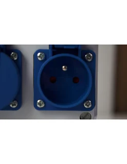 Coffret de chantier monophasé avec arrêt d'urgence