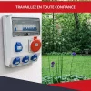 Coffret de Chantier Triphasé 440V ATOLE - 4P+N+T - IP44 IK08 - 32A - Coffret Électrique