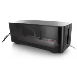 Coffret de rangement câbles et multiprises grande taille noir