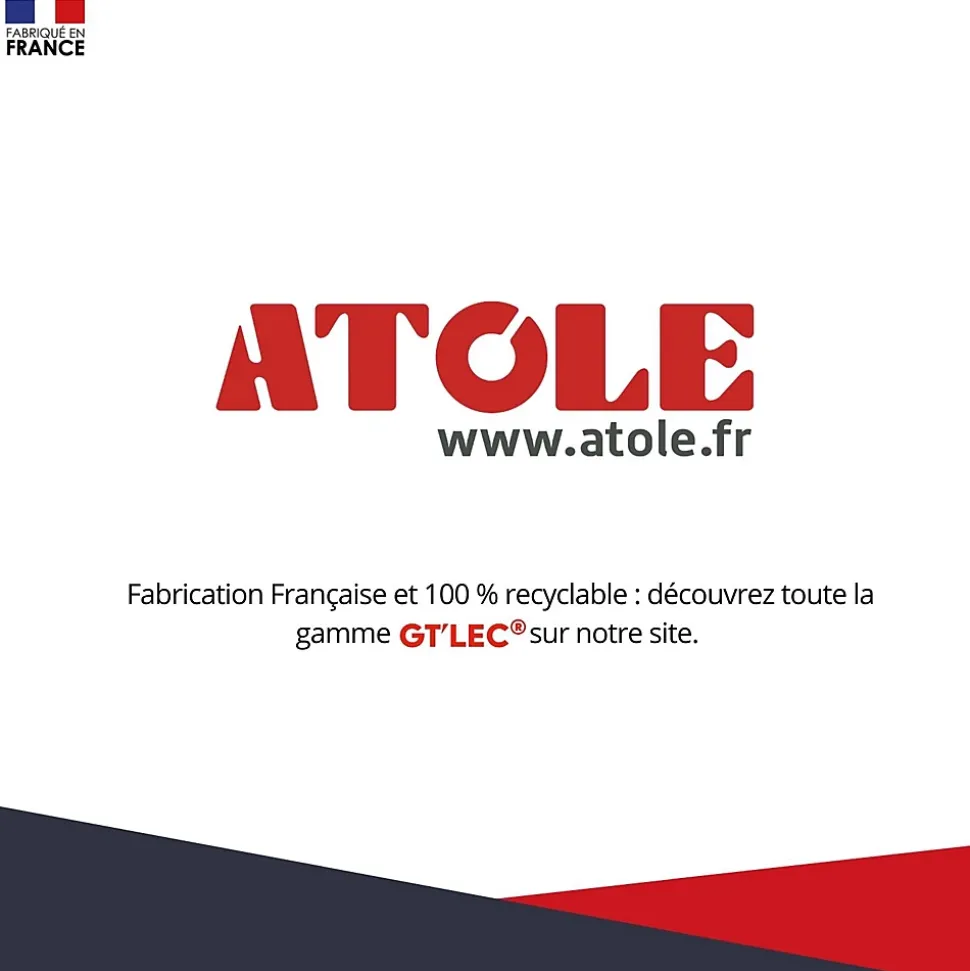 Coffret d'habillage ATOLE en acier avec clé pour tableaux électriques double - H 54 x L 58,5 x P 16 cm - Réf. RCH2T116GSS