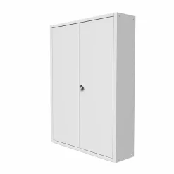 Coffret d'habillage ATOLE en acier avec clé pour tableaux électriques double - H 54 x L 58,5 x P 16 cm - Réf. RCH2T116GSS