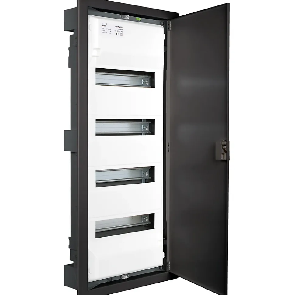 Coffret encastré anthracite 4 rangées Solera