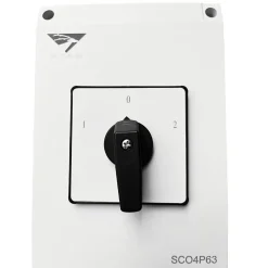Coffret Inverseur De Source Manuel 63a Monophasé Ou Triphasé Pour Groupe électrogène - Avec Position 0