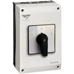 Coffret Inverseur De Source Manuel 63a Monophasé Ou Triphasé Pour Groupe électrogène - Avec Position 0