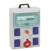 Coffret électrique de chantier pré-équipé et pré-câblé 4 prises 16A + 1 prise 3 pôles + terre 16A Schneider Electric Kaedra