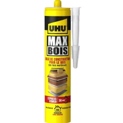 Colle à bois sans PU UHU, cartouche 380g