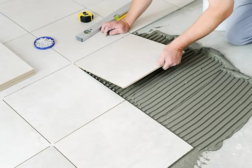 Colle carrelage sol int/ext et mur intérieur gris Volden C2E 5kg