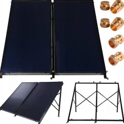 Collecteur solaire Thunder plat 2x 2,5m 1 pièce.