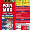 Colle mastic extra forte UHU Poly max noir 425g