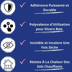 Colle Parquet - 5 L - Codeve Bois - Pour L'assemblage De Votre Parquet, Plancher, Escalier Ou Autre Sol En Bois.