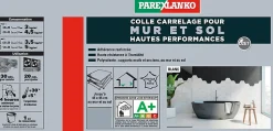 Colle pour carrelage mur et sol intérieur hautes performances blanc Parexlanko 25 kg