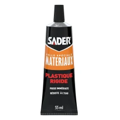 Colle pour plastique rigide - tube de 55 ml, Sader