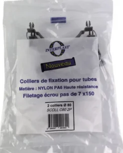 Collier de supportage pour conduite ø 80 mm Fitt , lot de 2