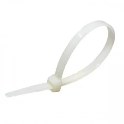 Colliers de fixation en nylon. Blancs. 2,5x100 - 100pces