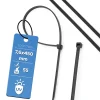 Colliers de serrage colliers de câblage sans halogène 7,6 x 450 mm noirs UV EDO777820 lot de 100 pcs